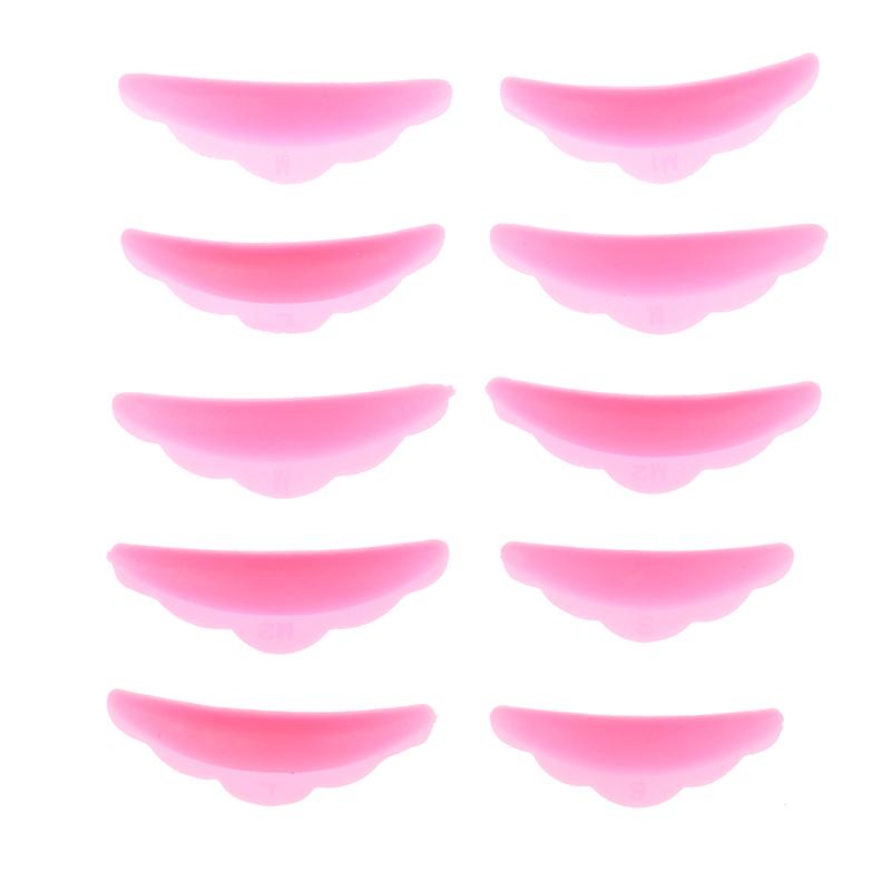 5 Pair Lash Lift Lifting Curlers Curl Silicone Shields Pads Multicolor Reusable