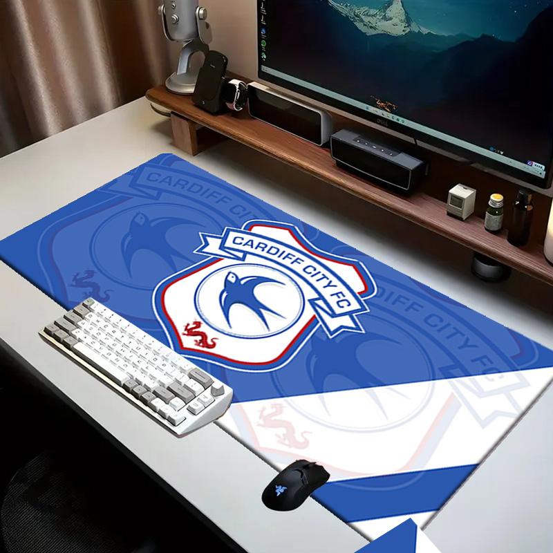 Cardiff Fc Crest Mouse pad Office Desk Mat, Gaming Mouse Pad Mousepad, keyboard pad,Heavy-Duty Non-Slip Rubber Backing, Gift