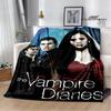 The Vampire Diaries Damon Salvatore Printed Blanket Warm Flannel Blankets Soft and Comfortable Blanket Bed Linings Birthday Gift