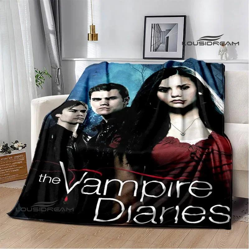 The Vampire Diaries Damon Salvatore Printed Blanket Warm Flannel Blankets Soft and Comfortable Blanket Bed Linings Birthday Gift