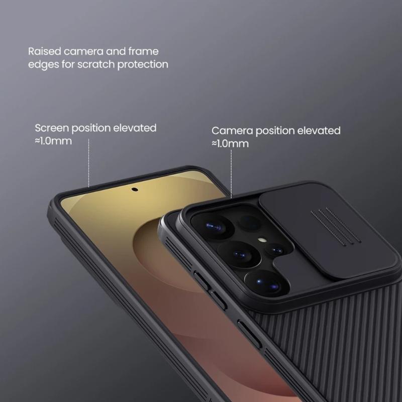 Smartphone Case Shockproof Protective Cover for S26 Ultra Shell Skin with Slide Camera Lens Cover Cellphone Accessories