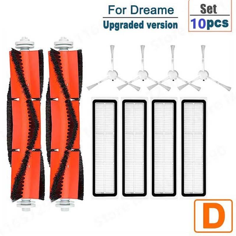 For Xiaomi Dreame D9 Bot L10 Pro Spare Parts Side Main Brush Filter Mop Cloth Robot Vacuum Cleaner Accessories Set For Home