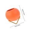 1Set Handcrafted Ceramic Spherical Vase Minimalist Succulent Planter Fresh Desk Adornment for Office Home Decor Small Plant Pot