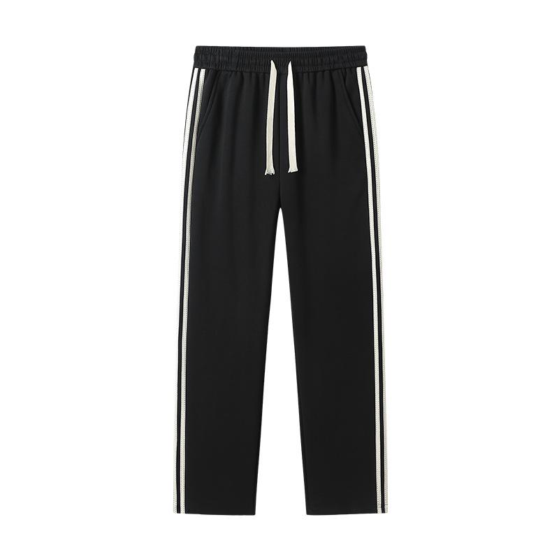 Spring & Autumn Unisex Casual Wide-Leg Cotton Pants - Customizable Logo