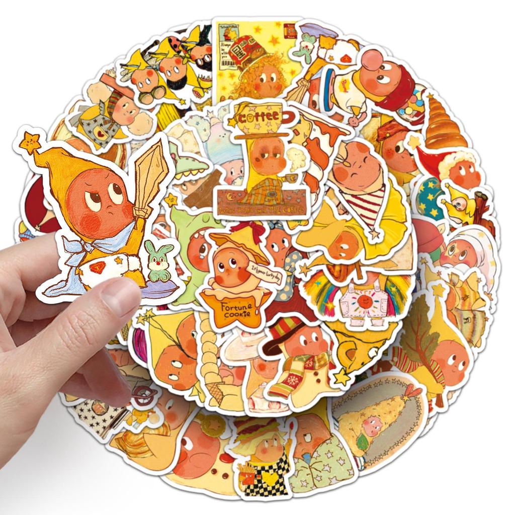 Twinkle Star Man Stickers: 50 Sheets of Cute Cartoon Stickers for Journals and Blind Box Collectibles