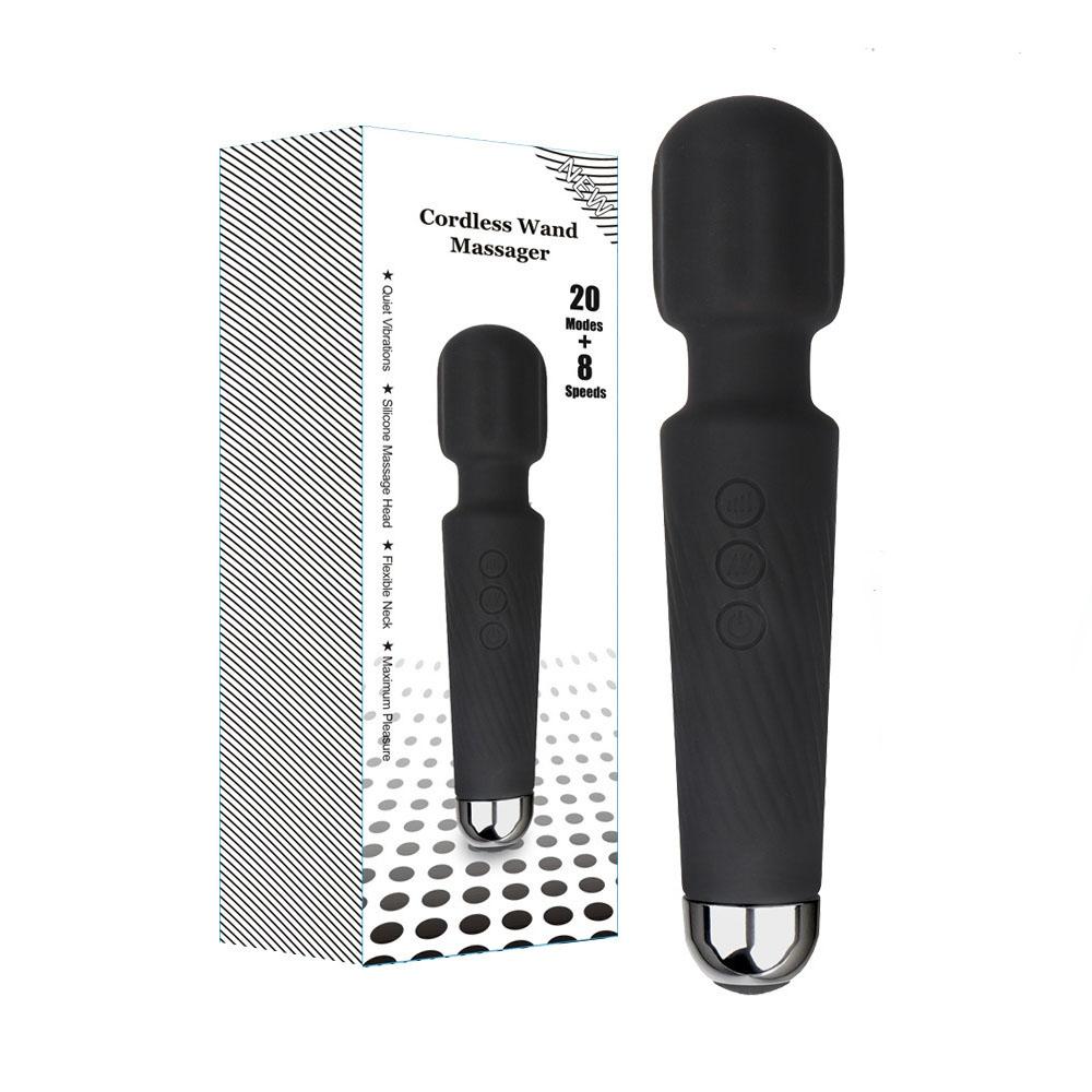 Vibrator Wand Sex Toys Clit Stimulator Vibrators Vibrator for Woman Sex Toy Gifts 20 Patterns & 8 Speeds of Pleasure Quiet & Small  Adult Toys