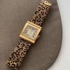 Niche High-end White Women's Watch Leopard Print Expensive Design Tortoiseshell Retro Simple Quartz Watch