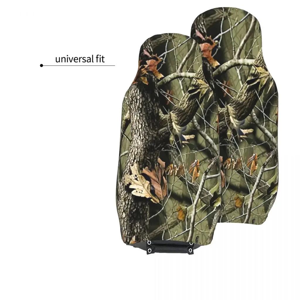 Jagd Militär Camo Tarnung Wald Realität Bäume Autositzbezug Benutzerdefiniert Universal Frontschutz Zubehör Polster Set