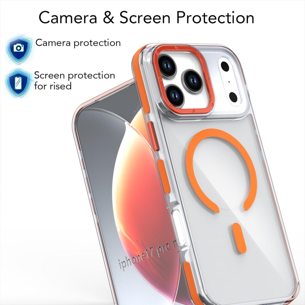 Neue Laser-Gradient-Magnetische Handyhülle Für iPhone 17 Pro Max 17Pro 17Air 12 13 14 15 16 Pro Max 16e Für Magsafe Stoßfeste Abdeckung