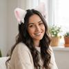 Realistic Plush Cat Ears Headband Sweet Cosplay Hair Hoop Hair Accessory Anime Headband  Costume