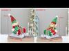 Boneca Elfa de Trenó Telescópico Decoração de Natal Presente