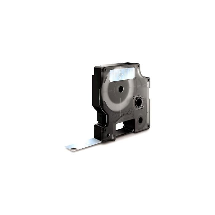 DYMO LabelManager cassette ruban D1 12mm x 7m Blanc/Transparent (compatible avec les LabelManager et les LabelWriter Duo)