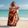 Personalized customized proof beach towel with (G)I-DLE pattern - soft, absorbent, quick-drying, perfect swimming, camping&bathing