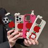 3D Phone Case for iPhone 11 13 17 Pro Max 17 Air Case iPhone 13 15 16 Pro Max 12 14 Pro Max 14 15 Plus Cute 3D Kitten Cartoon Leather