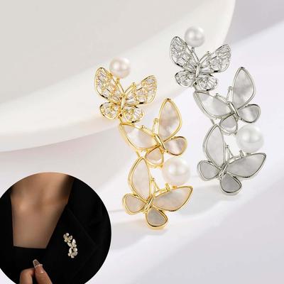 Senior Brooches Flower Leaf Brooch Pins for Women Suit Pendant  Fashion Brooches Jewelry