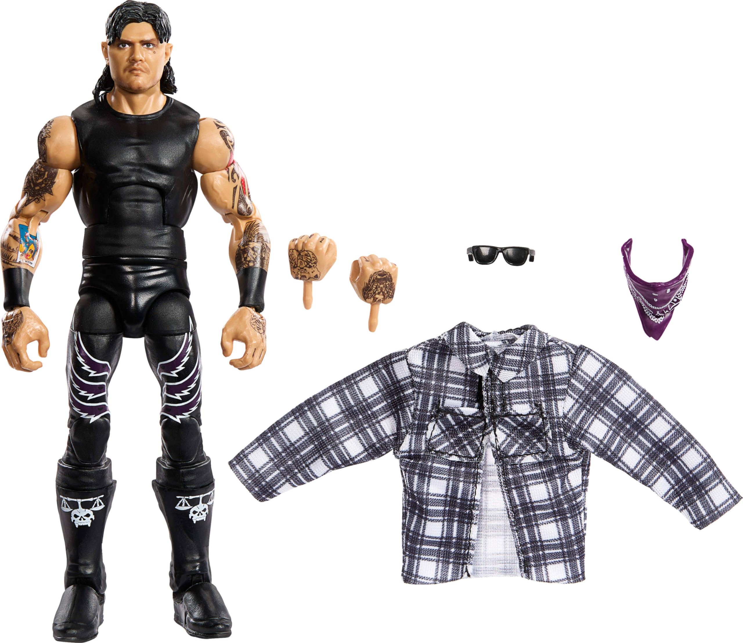 

Mattel WWE Elite Серия Коллекционная Фигурка Доминика Мистерио с 25 Точками Артикуляции, Сменными Кистями и Аксессуаром, #109 6-Дюймовая и