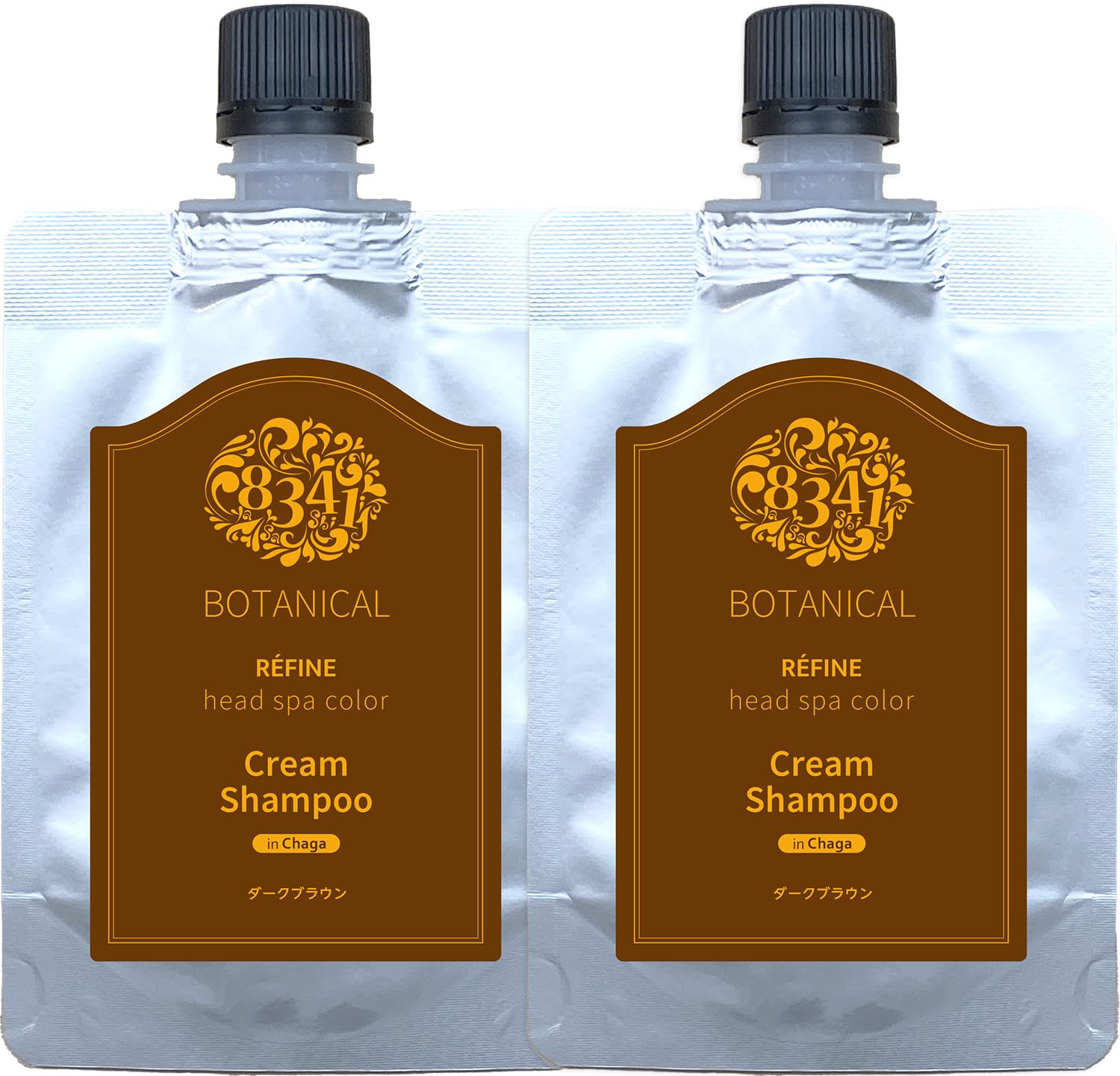 

Refine Head Spa Color Cream Shampoo for Gray 80mL 80mL Hair, + (Dark Brown)