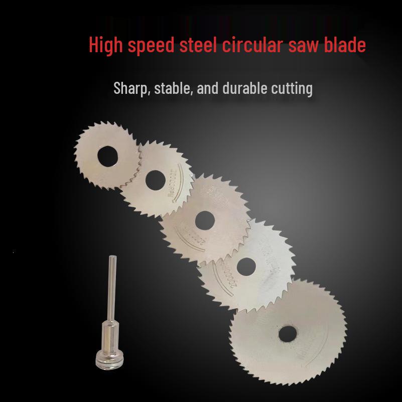 High-Speed Steel Circular Saw Blade Set for Metal Cutting - Mini Electric Grinder Accessories