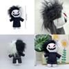 Zxc Cat Plush Halloween Black And White Grinning Cat Stuffed Toy 27cm/10.62in Height