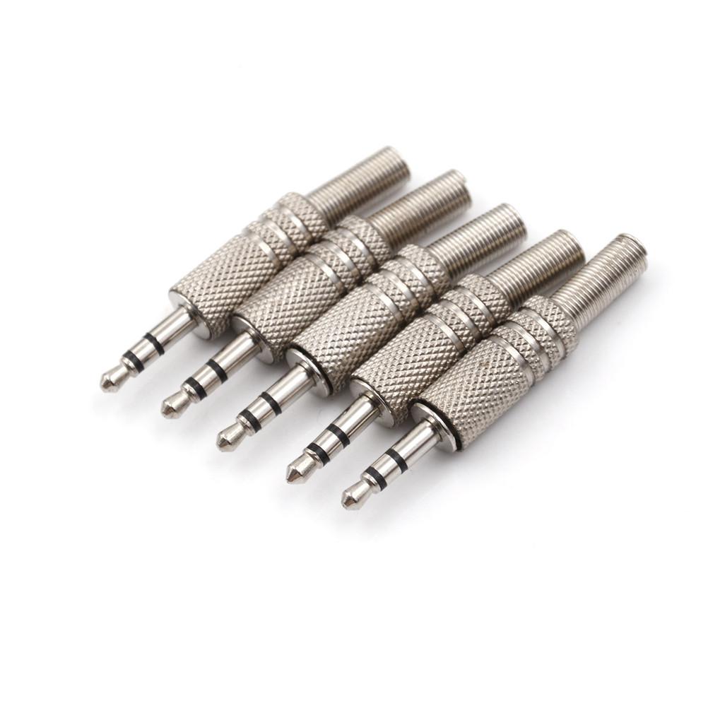 5PCS 6.35mm Stereo Connector 6.35mm 1/4" Male Plug to RCA Female Jack Audio Amplifier Microphone Plug Soldering DIY Connector