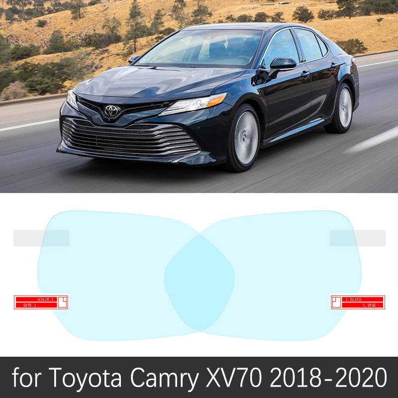 for Toyota Camry 70 XV70 2018   Full Cover Rearview Mirror Anti-Fog Films Rainproof Anti Fog Film Clean Car  Accessories