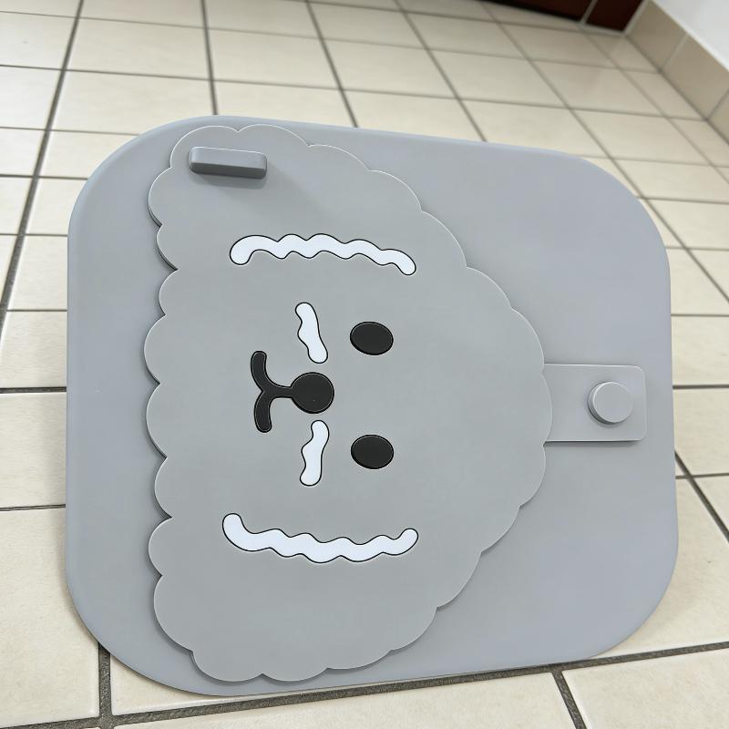 Cute Dog Cartoon Silicone Drain Cover Odor Proof Insect Barrier for Bathrooms