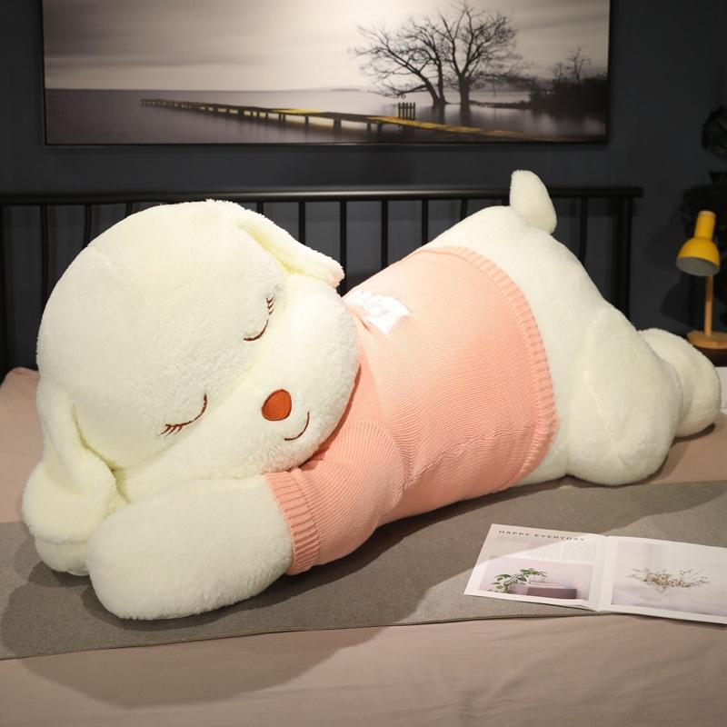 Large Sweater Dog Throw Pillow Plush Toy Doll Big Dog Doll Girl Sleeping Soothing Doll