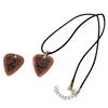 Electric Guitar Metal Pick Pendant - Zinc Alloy Steel Sheet Necklace