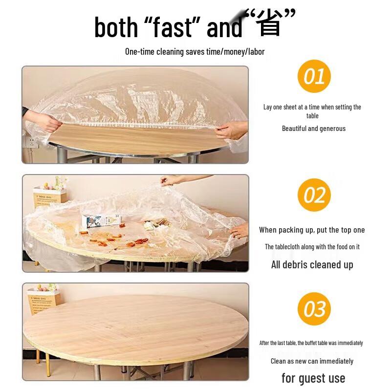 Verdickte Einweg-Elastiktischdecken (8er-Packung)