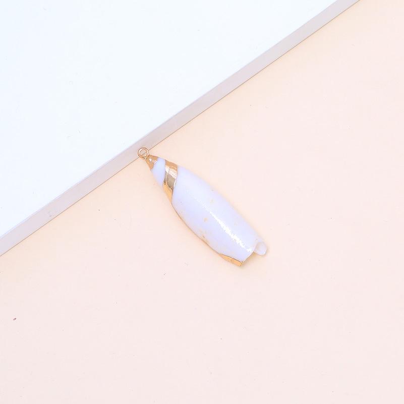 Electroplated Natural Shell Conch Scallop Pendant for DIY Necklace & Bracelet Jewelry