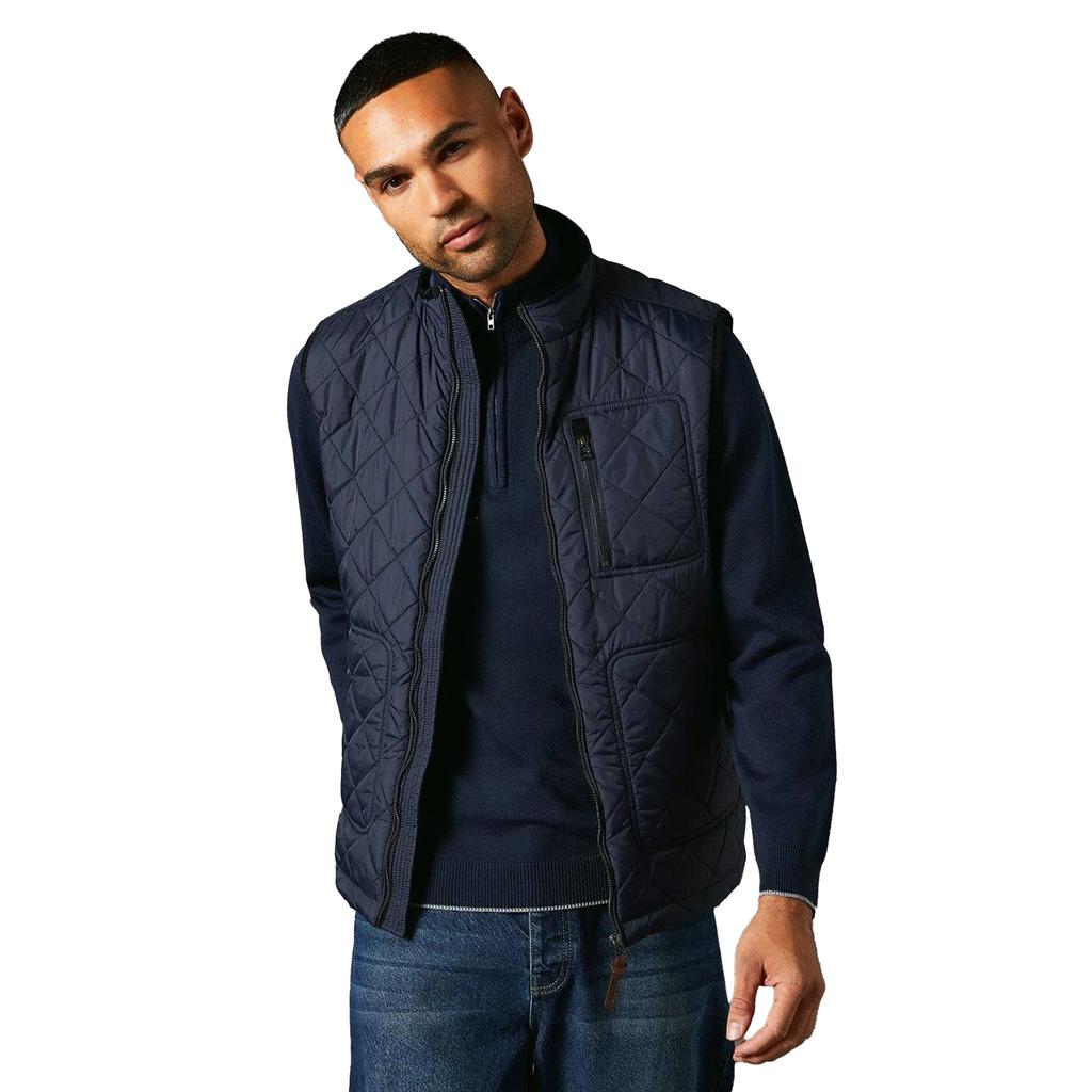 Maine Mens Diamond Quilt Gilet