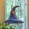 2Pcs Halloween Sun Catcher 2D Acrylic Witch Hat Hanging Ornament