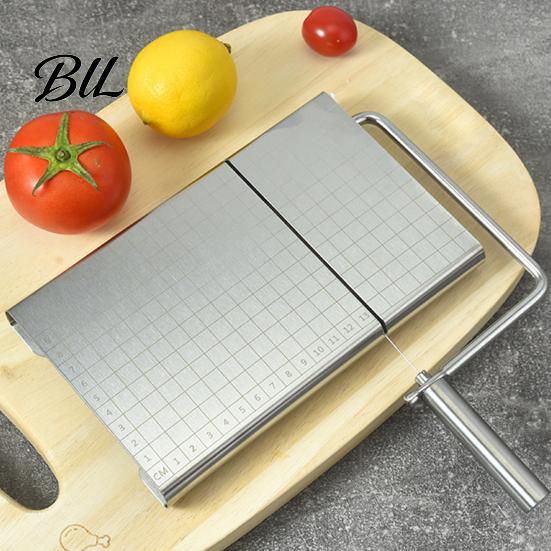 Butter Slicing Tool Cheese Slicer with Stainless Steel Cutting Board And Adjustable Wire Cutter Professional Multi-Purpose Kitchen Daily Cooking