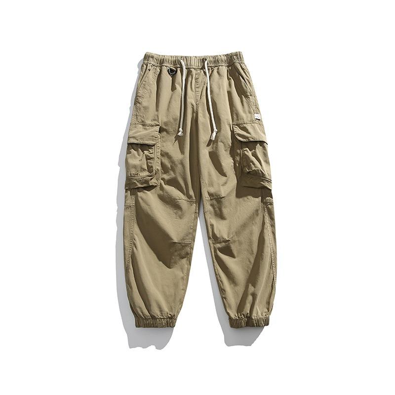 

Men s leggings trendy brand loose overalls casual men s outer trousers men s high-end pants men s clothing XXXL хаки