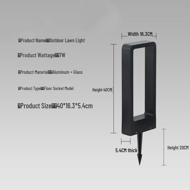 Minimalist LED Garden Lights for Parks and Pathways