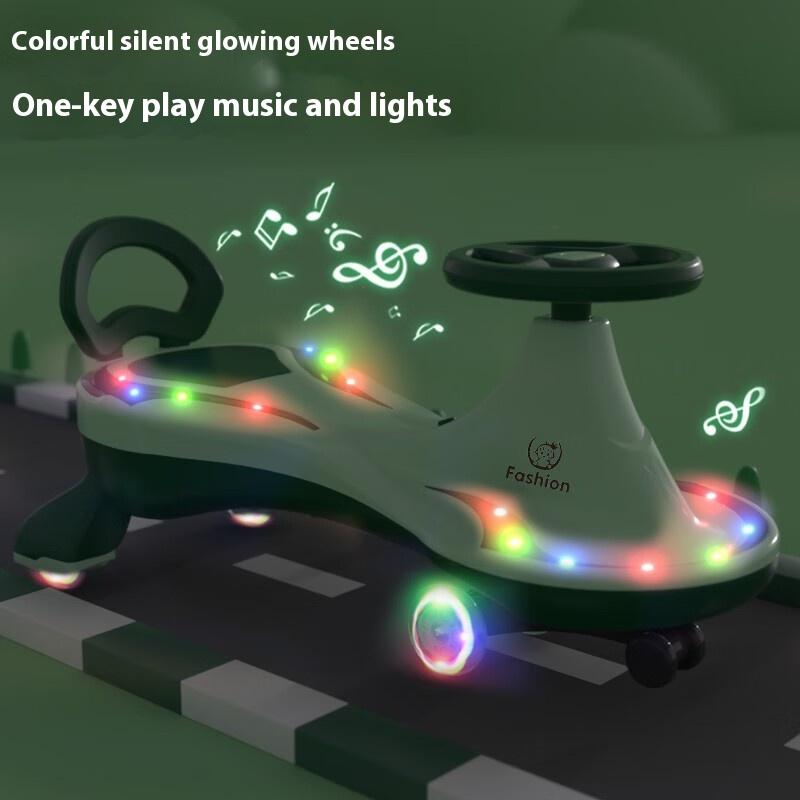 Children's Twisting Car Cute Yo-yo Car Boys and Girls Anti-rollover Toys 1-3 Years Old Baby Car Scooter