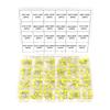 Zmart 240pcs Correction Capacitors Assortment Kit 24 Values X 10 Pcs 102J-105J Polypropylene Safety Plastic Film Capacitor Set