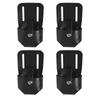Pack Of 4 Durability PU Tape Measure Holder Secure Lock Pouch Waterproof And Dustproof For Tradesmen Electricians
