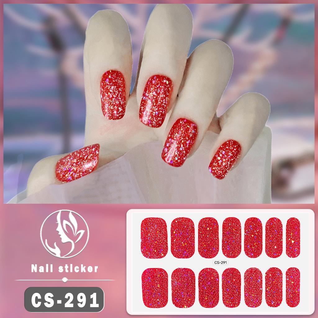 

Четырехцветный луковый градиент водостойкий стикер для ногтей CS291