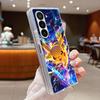 Transparent Soft Phone Cover Case for Samsung Galaxy Z Fold 7 6 5 4 3 ZFold6 ZFold3 ZFold7 ZFold5 ZFold4 Cute Pikachu Pokemon