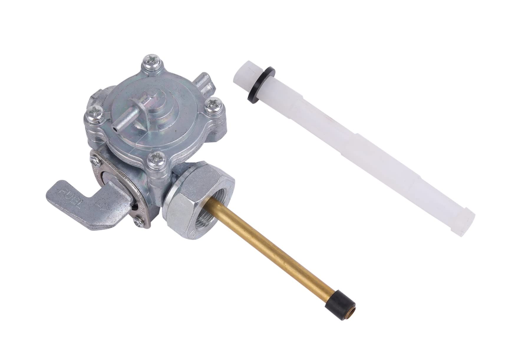 

Топливный кран Топливный кран для Honda CBX400F CBX550F и т.д.. Внешний Ремонт Продукта Замена Универсальные Запасные Части для Технического Обслуживания (Серебряный)