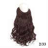 Long Curly Synthetic Hair Extensions With Invisible Wire Fishing Line Hair Extensions Hairpieces Fake Hair For Women