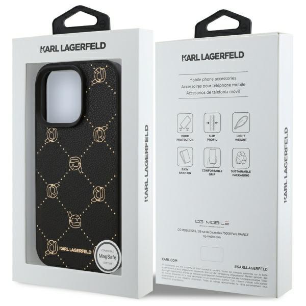 Karl Lagerfeld Klhmp16Xpgkhphk Iphone 16Pro Max 6.9 Czarny/Black Magsafe Karl Head