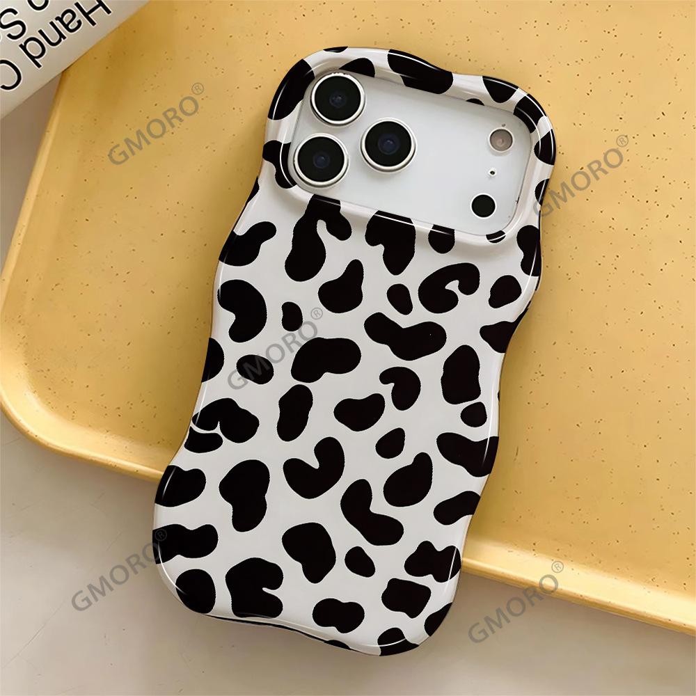Wave Double-layer Film Case iPhone15 Amazon Hot-selling Leopard Print Mobile Phone Case Apple 17pm Personalized Protective Case