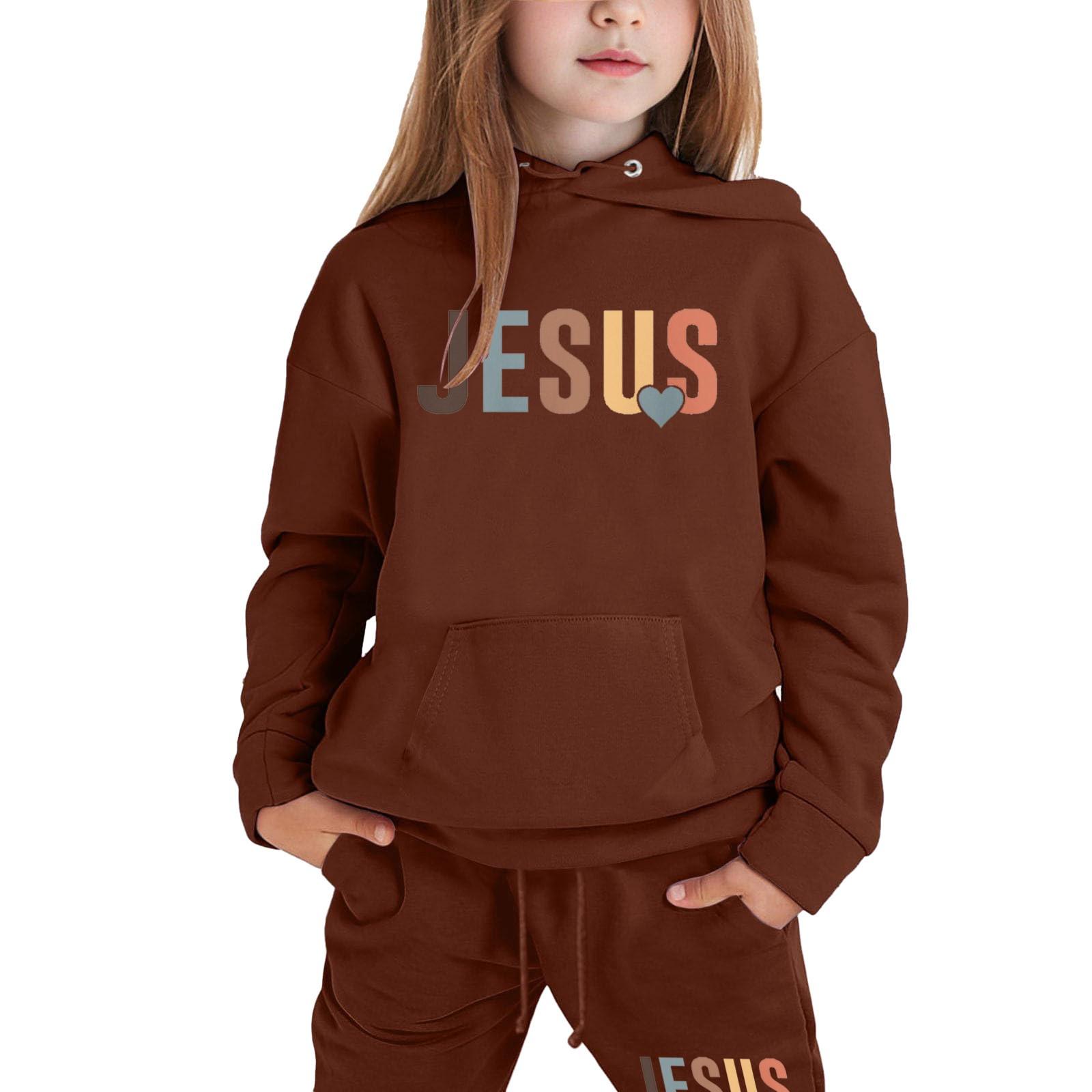 

Мальчики Девочки Спортивный костюм Одежда Толстовка с капюшоном Беговые штаны Спортивные костюмы Комплект Модный наряд 120 кофейный