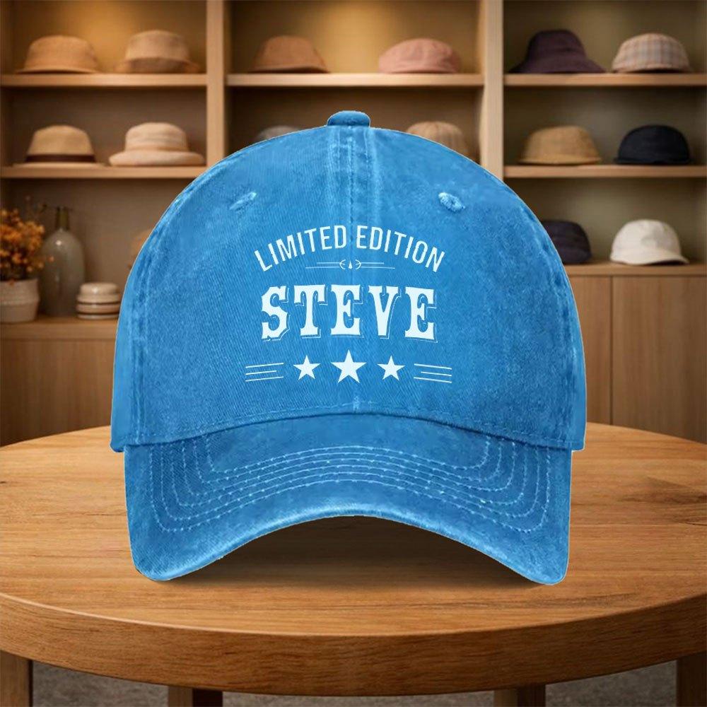 Lightweight Street Style Baseball Cap STEVE Limited Edition Design Duckbill Cap Suitable for All Seasons for Parties Picnics 1pc