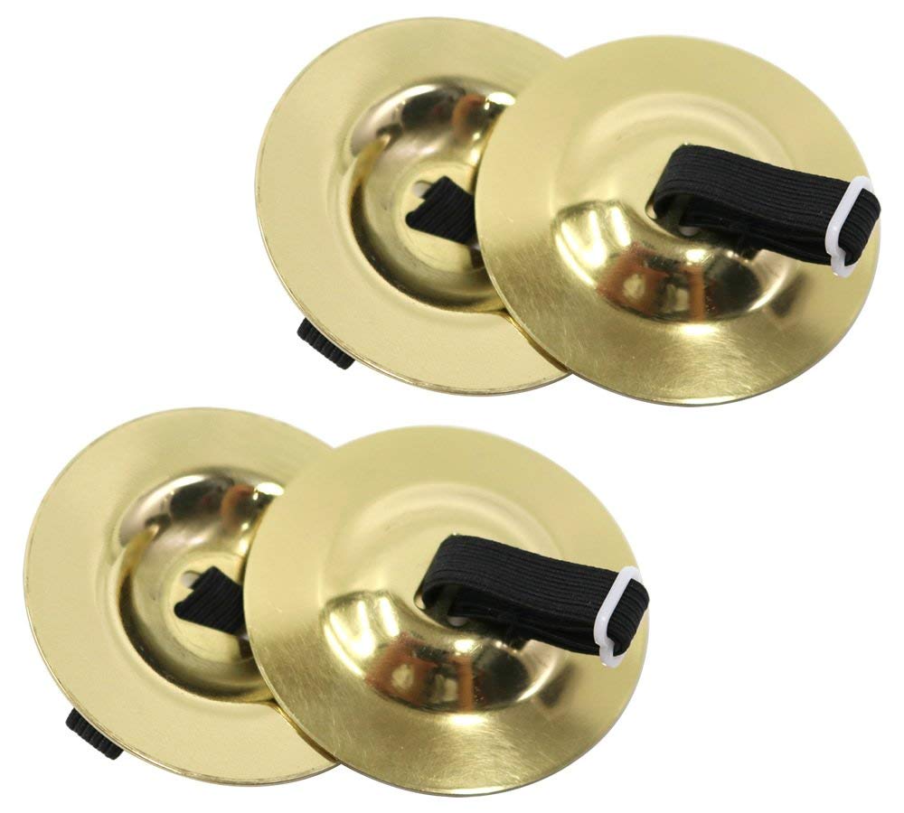 KC Brass Finger Cymbals of 4 OP-FSB01 (Set 2, Cymbals)