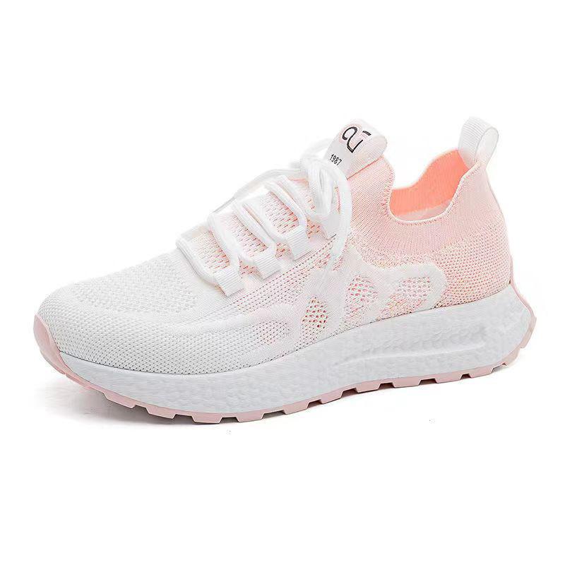 

Новая спортивная обувь женская летящая тканая сетка женская обувь спортивная обувь на мягкой подошве повседневная для бега женская обувь на плоской подошве студенческая обувь для бега 36