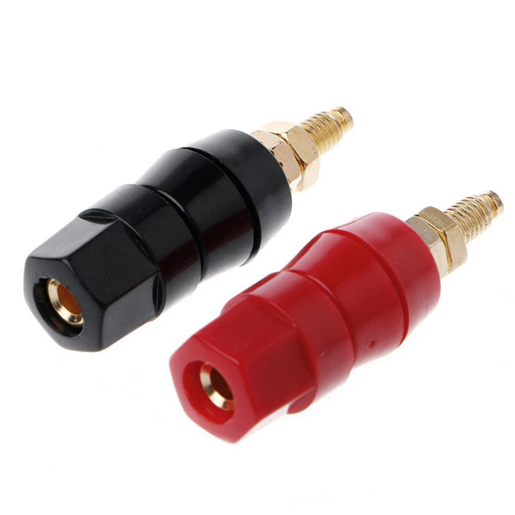 Speaker Box Terminal Amplifier Binding Post Connector Banana Jack Plug Socket Professional Speaker Wiring Terminal
