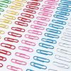 120 szt. Kolorowe spinacze do papieru Plastikowe klipsy 28mm 33mm Spinacze do papieru Klipsy do listów Artykuły biurowe i szkolne